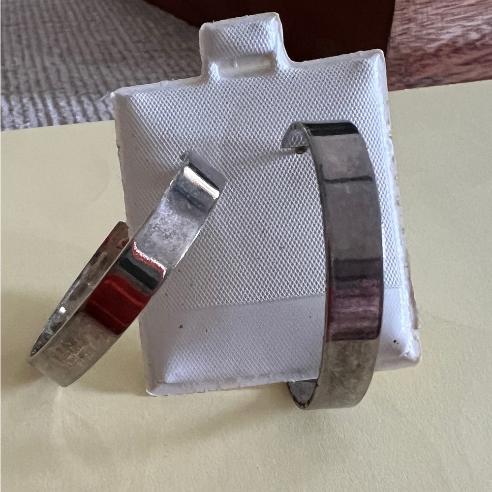 Sterling silver hoop earrings